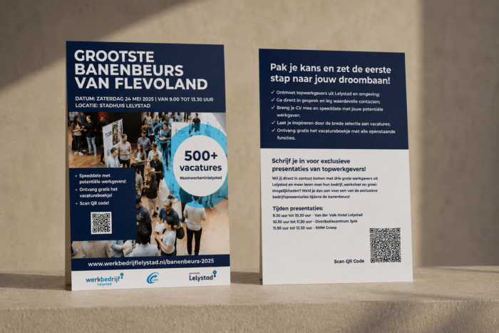 flyer voor en achterkant door kasia nu
