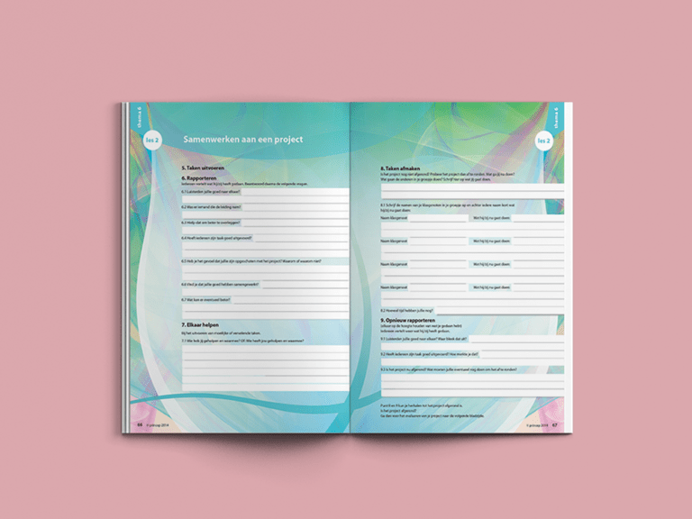 schoolboek ontwerp door kasia nu voor mbo